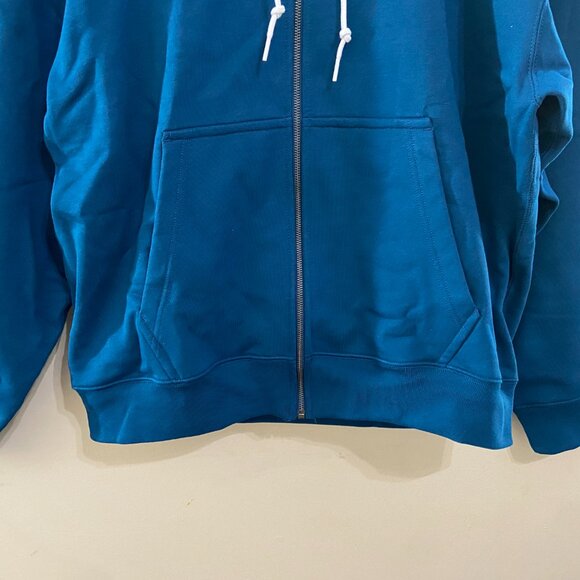 Nike Lab Men's Solo Swoosh Full-Zip Heavy Hoodie Valerian Blue L DR0403-460 NEW - Picture 4 of 13